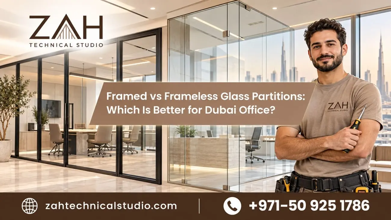 Framed vs Frameless Glass Partitions Framed vs Frameless Glass Partitions