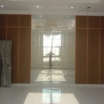 wooden partition